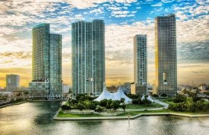 Miami skyline.