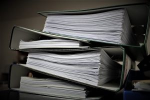 Documents in file folders