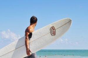 Man surfing