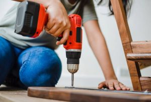 It's easy to get a cheap closet in IKEA store which you can use for storing your power tools.
