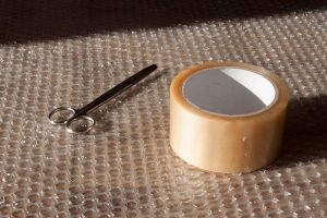 Before you pack garden items, make sure you have packing supplies at your disposal, such as scissors, bubble wrap and tape
