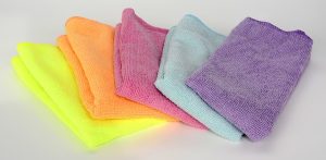 Before you pack sports equipment, make sure you clean it with micro-fiber clothes