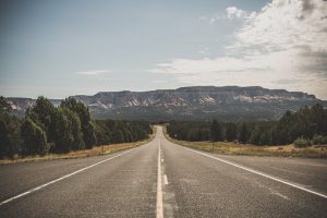 An asphalt road