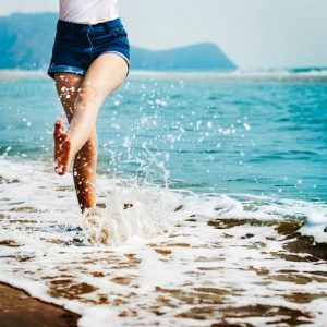 the girl at the beach